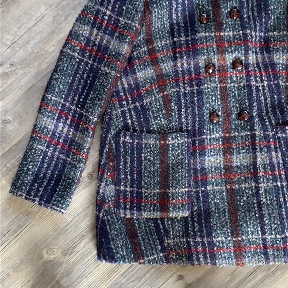 Topshop Shearling Collar Swing Pea Coat - Picture 3 of 8